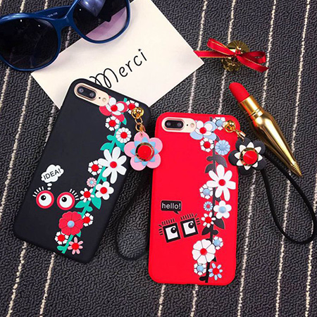 可愛い花柄 デザインのフェンデイ 花柄 iphone Xケース