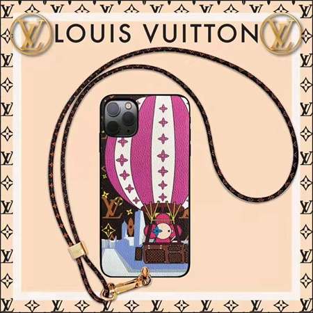 Louis Vuitton ひまわり柄ストラップ付きスマホケース