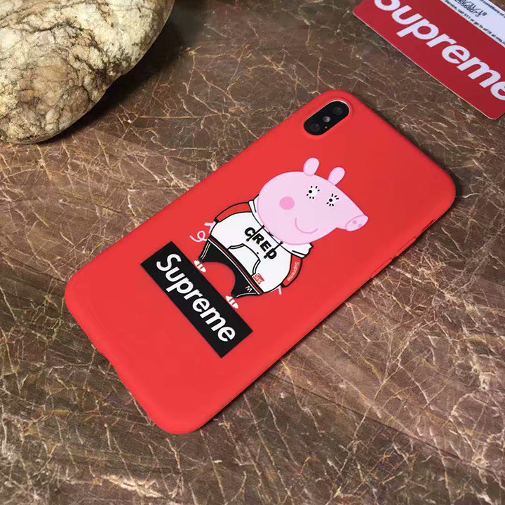 supreme peppa pig コラボ iPhoneXケース