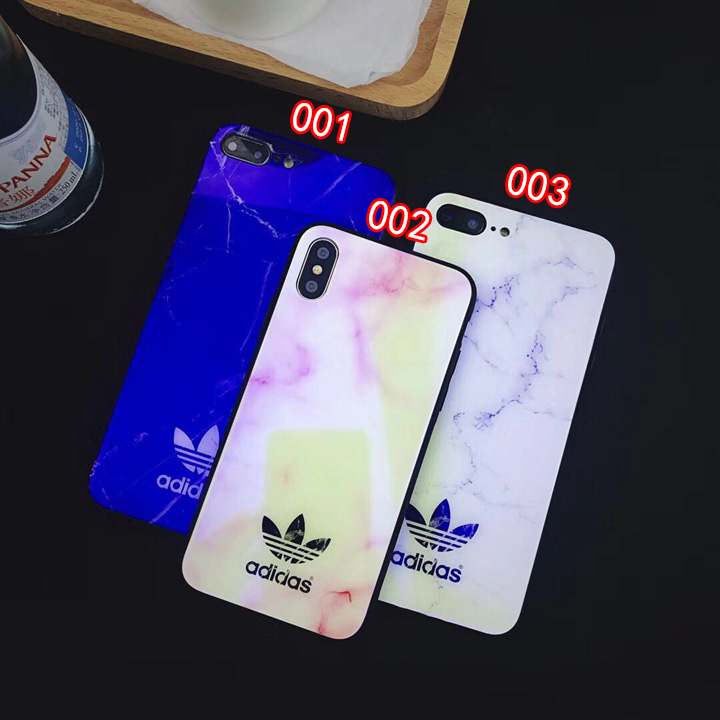 iPhoneXsカバー シンプル風 adidas